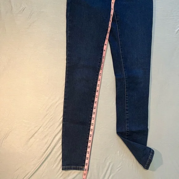 Everlane High Rise Skinny Ankle Jeans Dark Wash Size 24 Womens - Picture 3 of 4